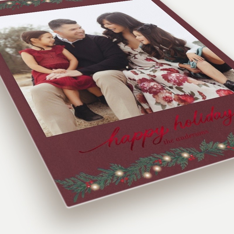 Berry Garland Holiday Card