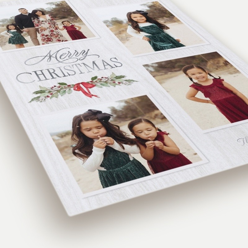 Holly Swag Holiday Card