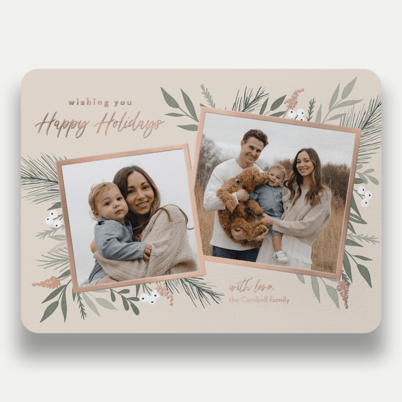 Elegant Botanicals Holiday Card