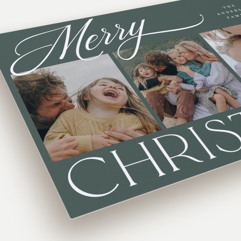 Script Serif Mix Holiday Card