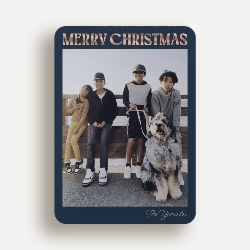 New Years Cards With Four Photos