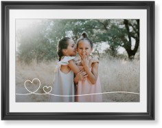 Double Heart Line Art