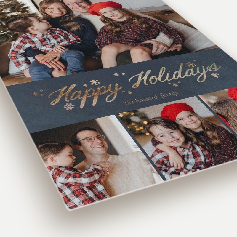 Snowflake Script Holiday Card