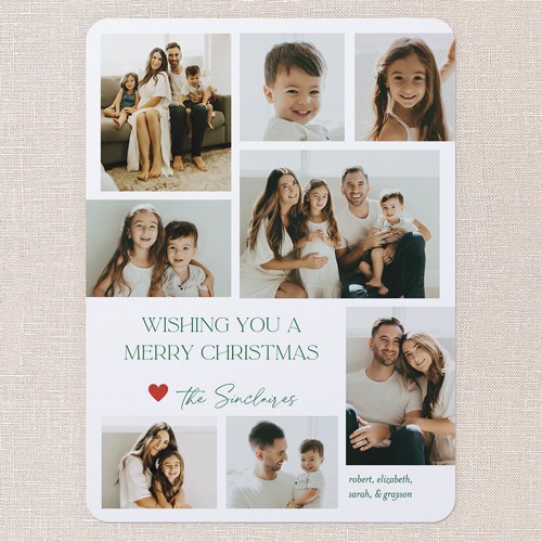 Simple White Christmas Card