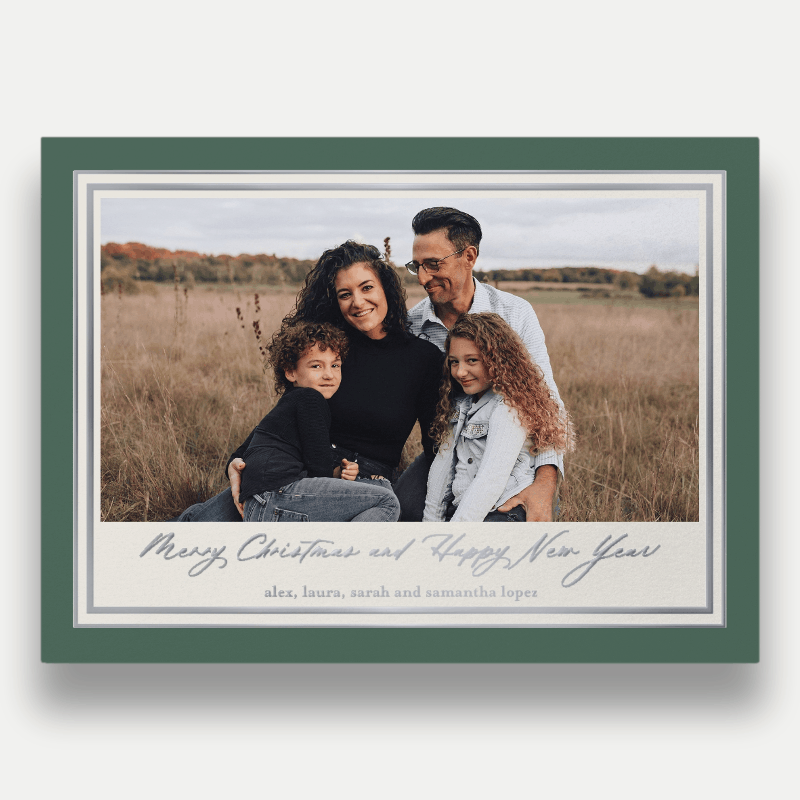 Classic Matted Holiday Card