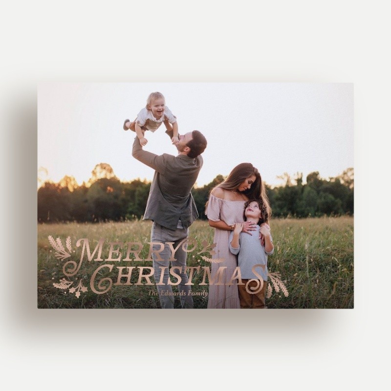 Botanical Swash Holiday Card