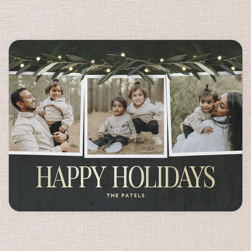 Gold Foil Personalized Holiday Cards