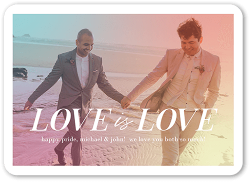 Love Lives 5x7 Yellow  Pride Card