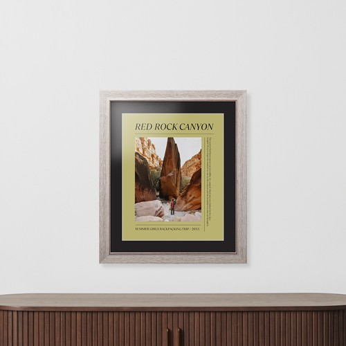 Editorial Snap 16x20 Yellow  Framed Print