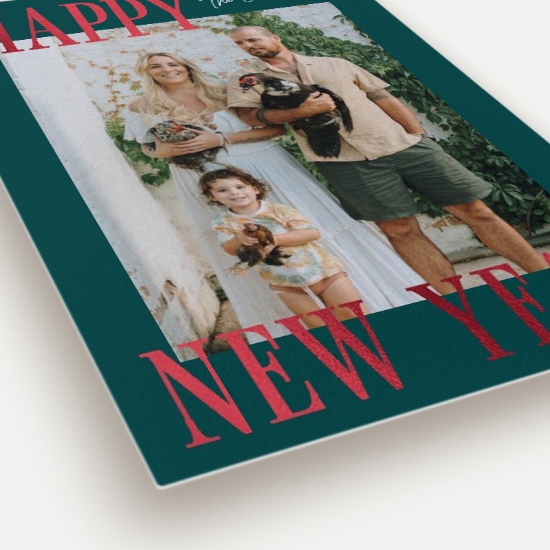 Bold Serif Holiday Card
