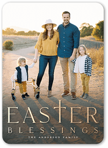 Simple Symbol 5x7 White  Easter Card