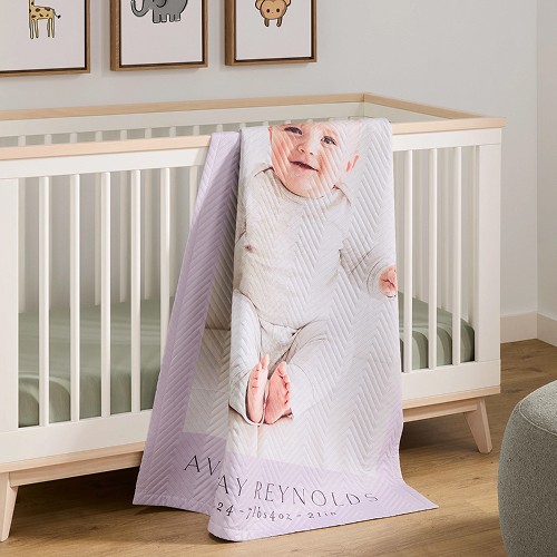 Monogram Hearts Quilted Baby Blanket Monogram Hearts 36x50 Green Quilted Baby Blanket