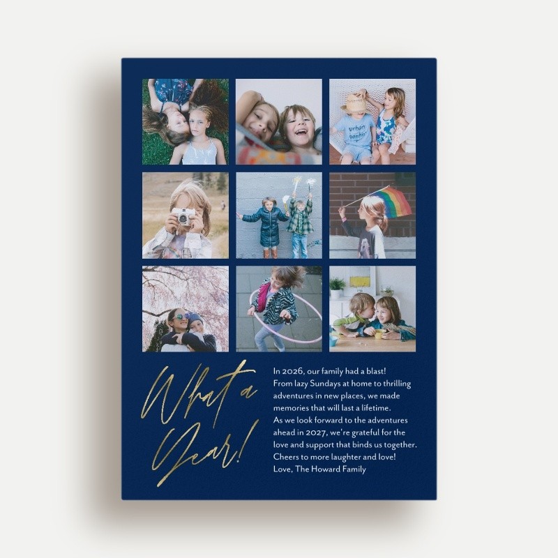 Modern Recap New Year's Card