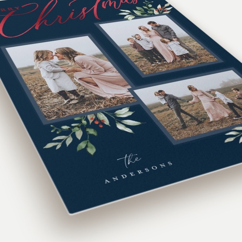 Script and Snapshots Holiday Card