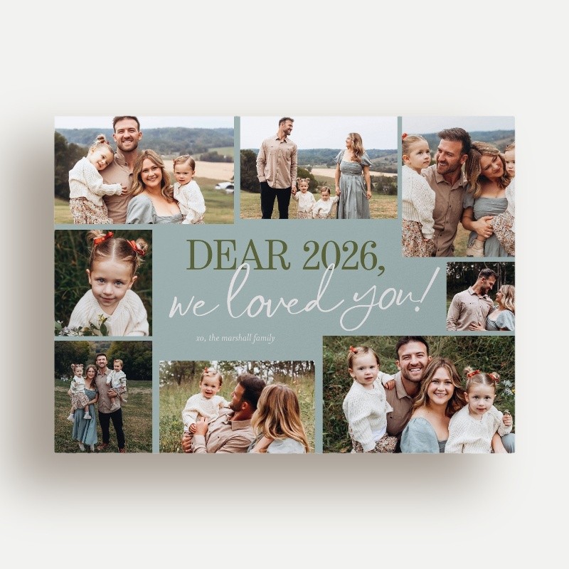Year In Review New Year's Card