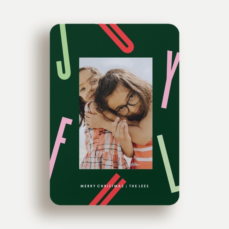 Scattered Joyful Holiday Card