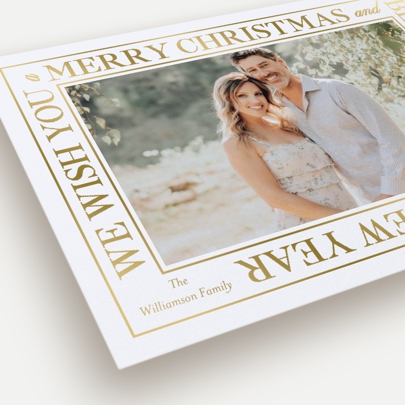 Wrapped Wishes Holiday Card