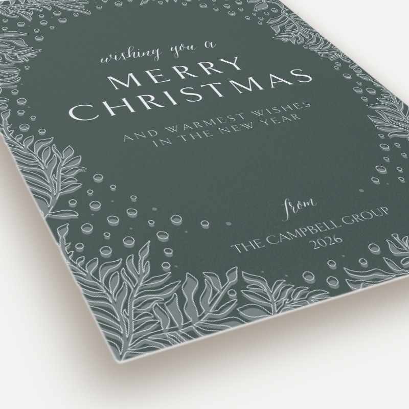 Festive Whiskers Holiday Card