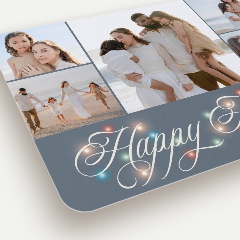 Lights Script Holiday Card