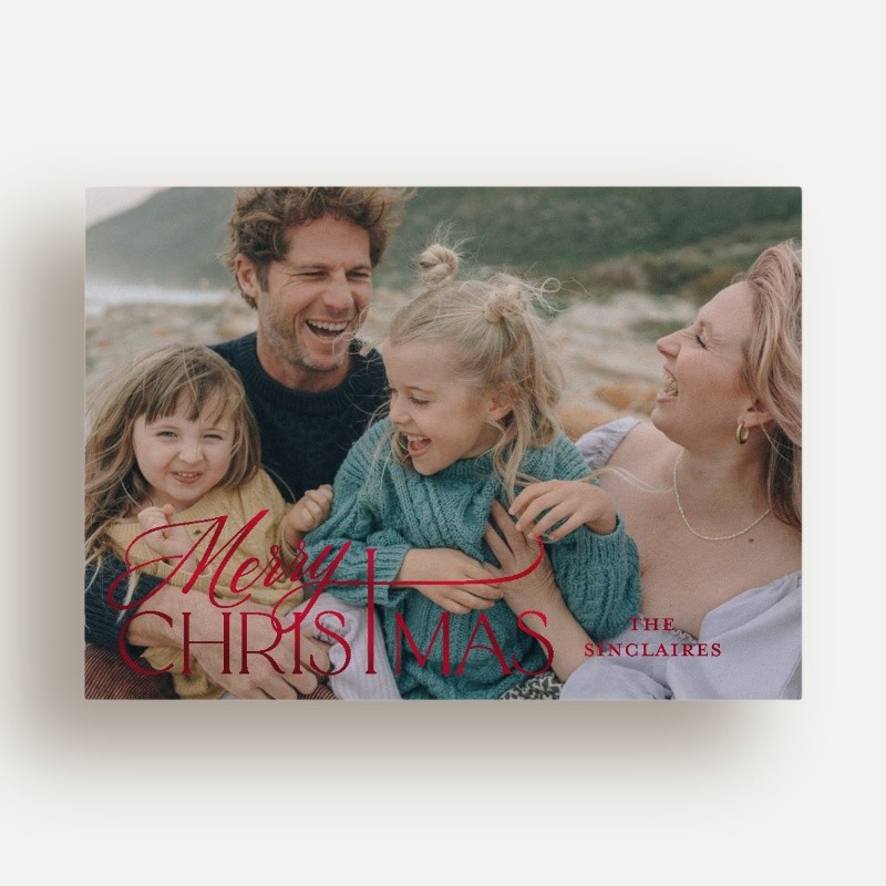 Elegant Swash Religious Christmas Card