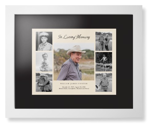 Stylish Framed Print Memorial Gift