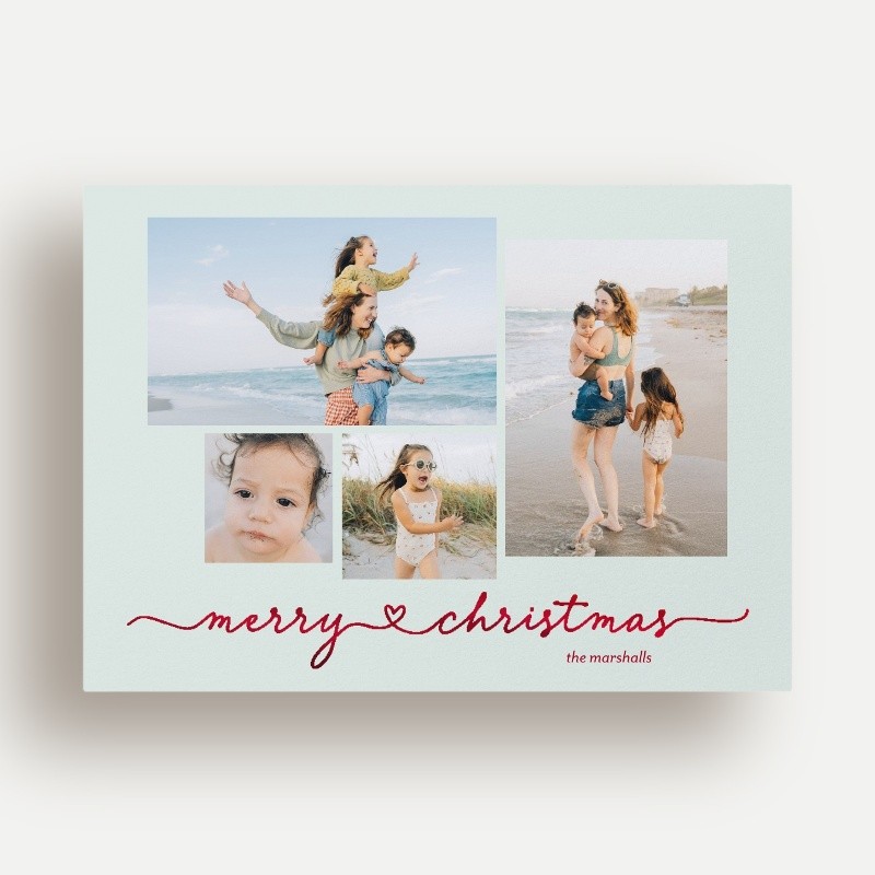 Script Joy Holiday Card