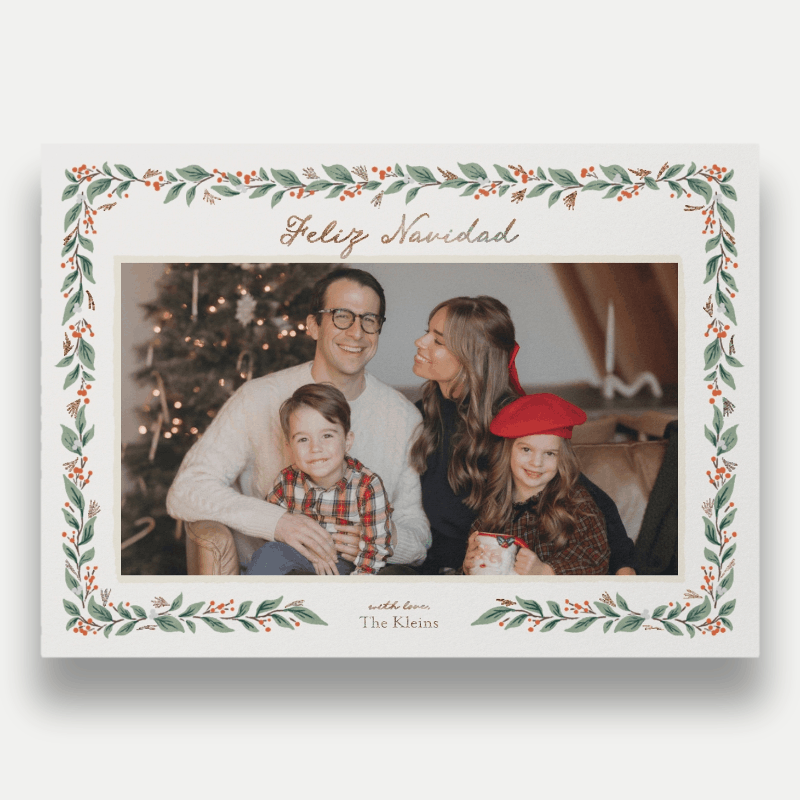 Botanical Frame Holiday Card