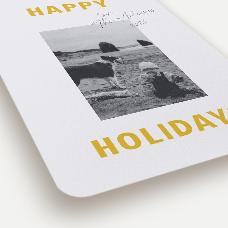 Bold Signature Holiday Card