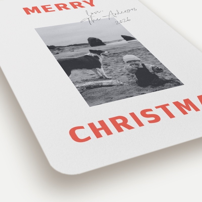 Bold Signature Holiday Card