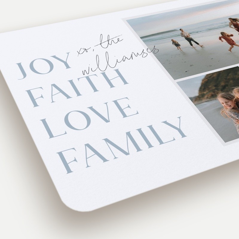 Stacked Sentiments Religious Christmas Card
