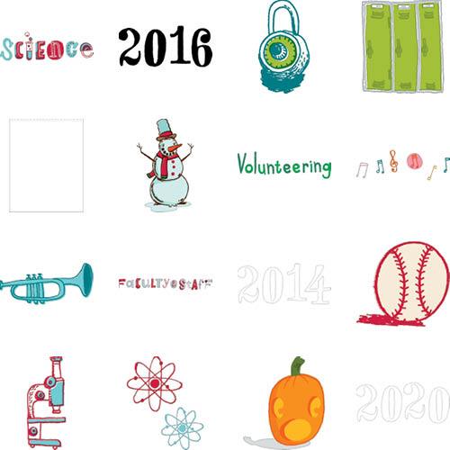 Elementary School Yearbook 8x11 undefined  Premium Album