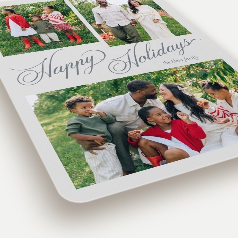 Script Collage Holiday Card