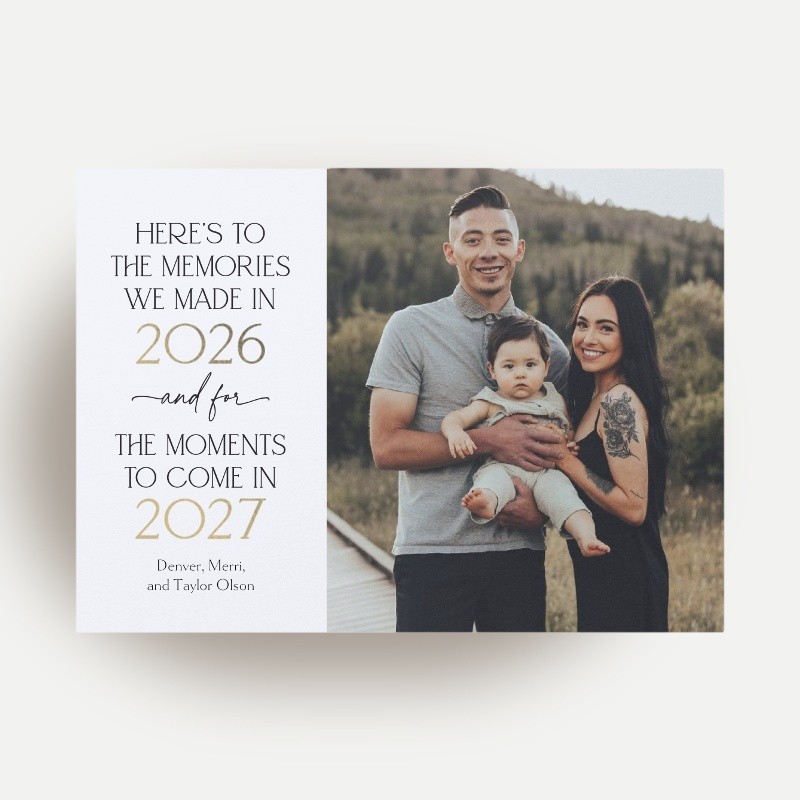Memorable Memories New Year's Card