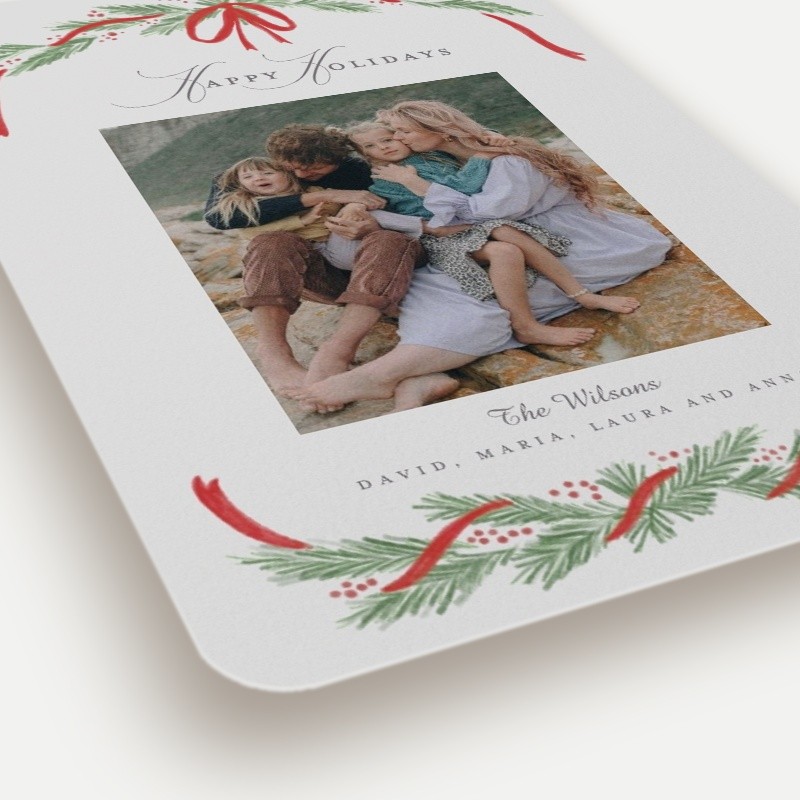 Painted Garland Holiday Card