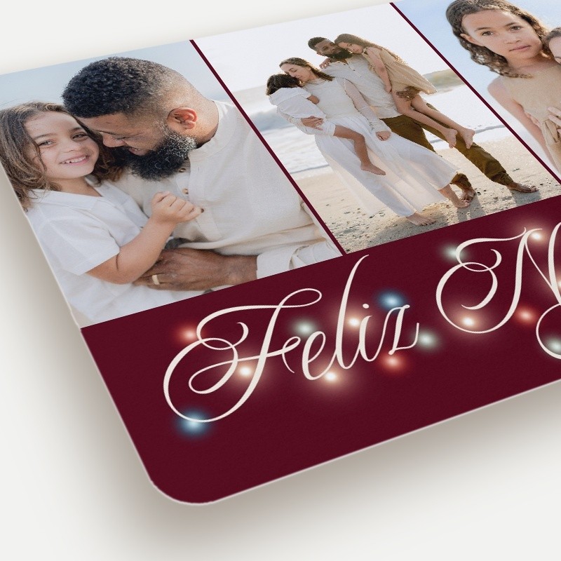 Lights Script Holiday Card