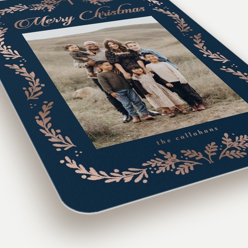 Faith Botanical Religious Christmas Card