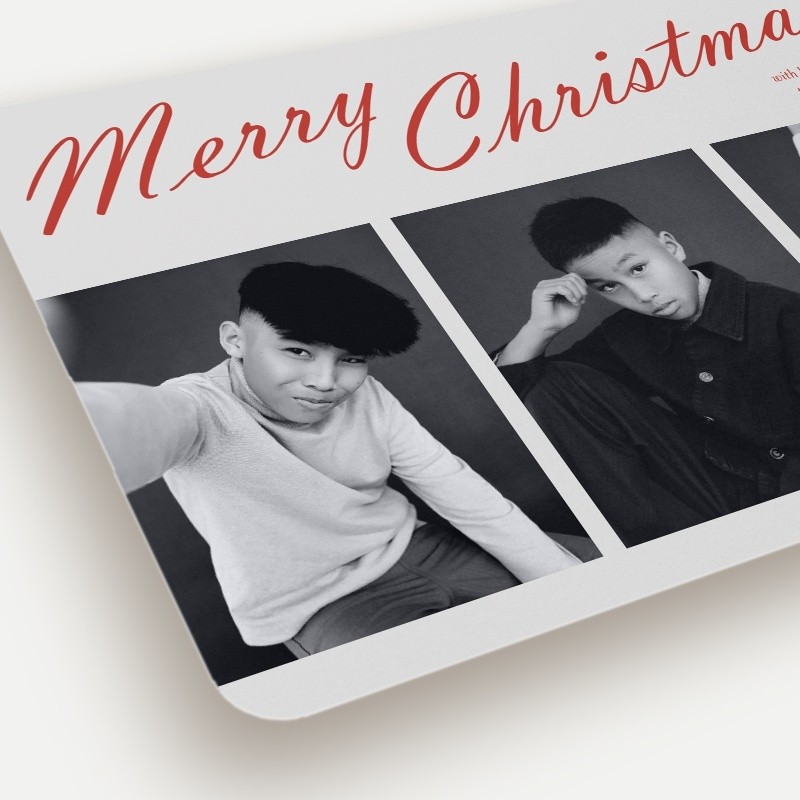 Bold Script Holiday Card