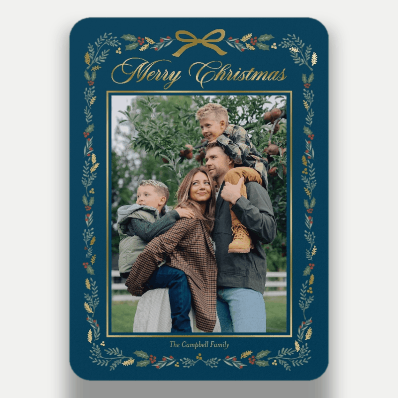 Painted Botanical Holiday Card