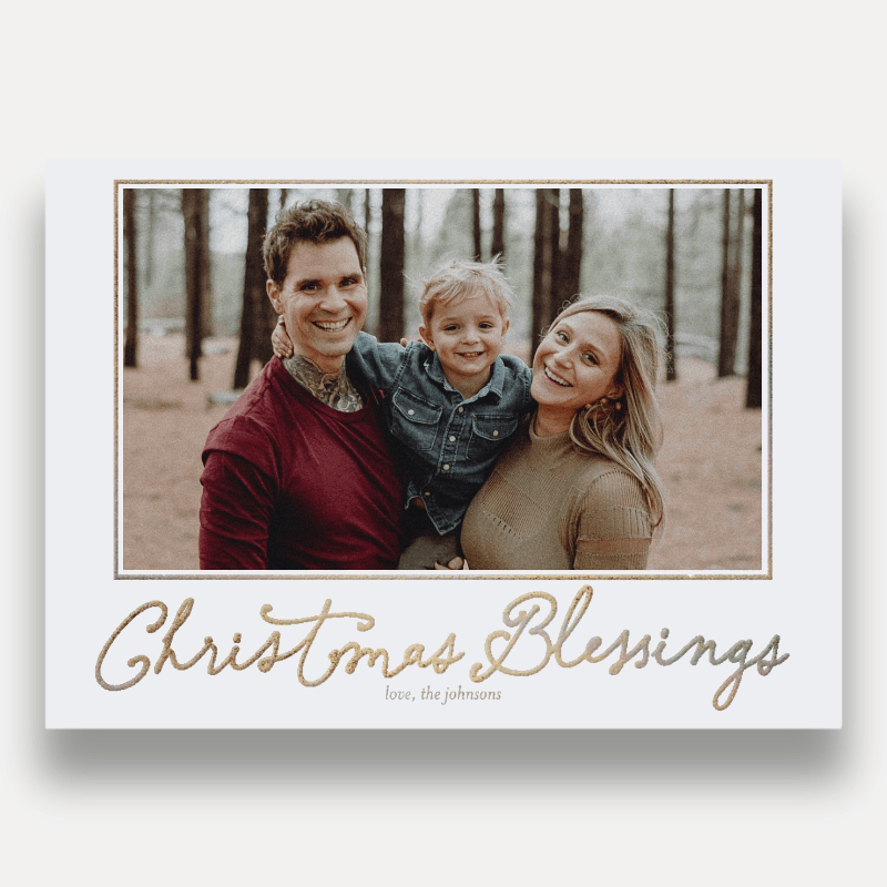 Framed Six Holiday Card