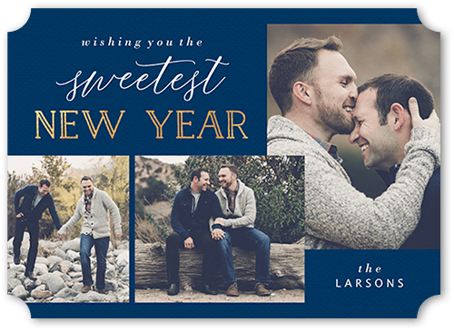 Sweetest Wish 5x7 Blue  Rosh Hashanah Card