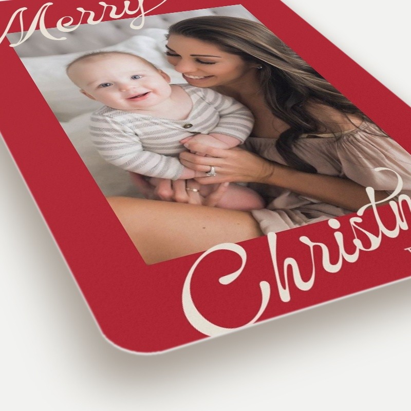 Retro Corners Holiday Card