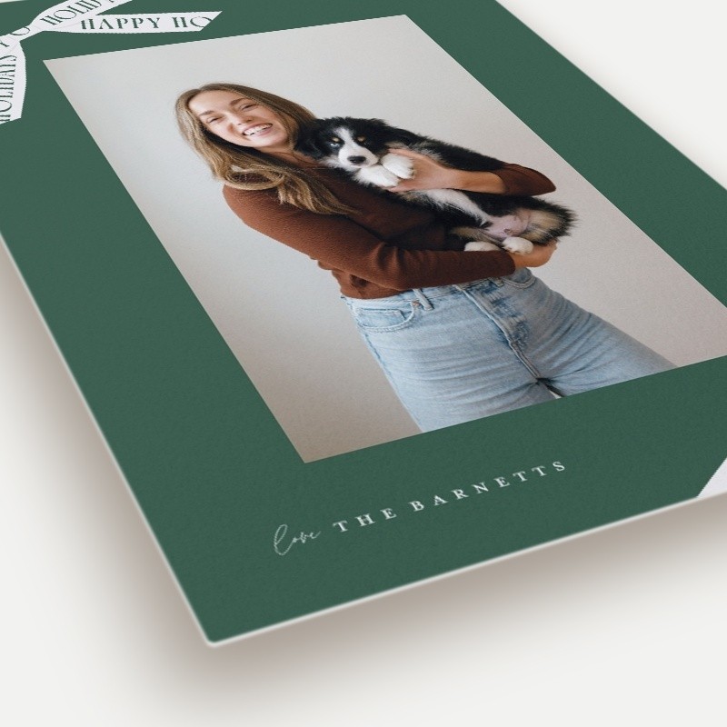 Ribbon Banner Holiday Card