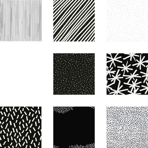 Black and White Confetti Shine 8x8 undefined  Premium Album