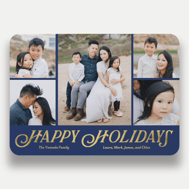 Classic Serif Holiday Card