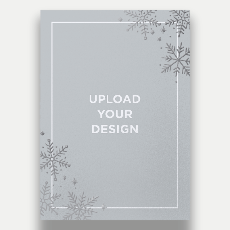 Upload Your Own Snowflake Holiday Card
