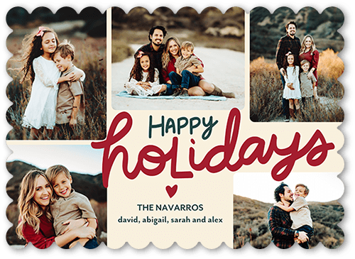 Loving Season 5x7 Beige  Holiday Card