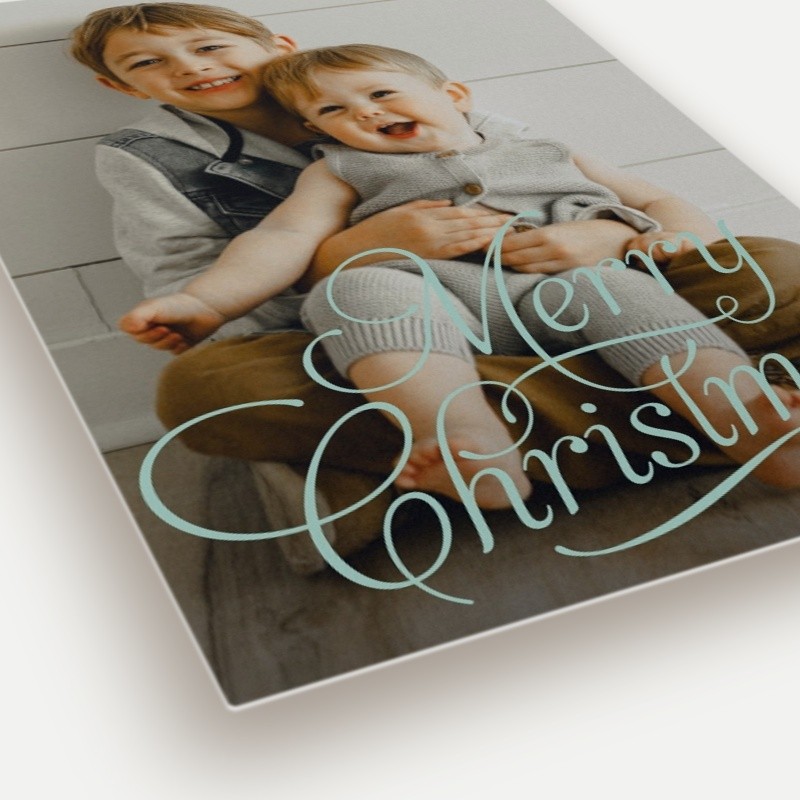 Flourished Script Holiday Card