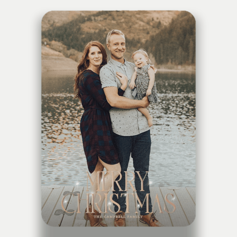 Soft Flare Holiday Card
