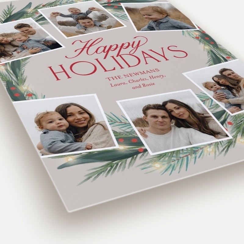 Encircled Wreath Holiday Card