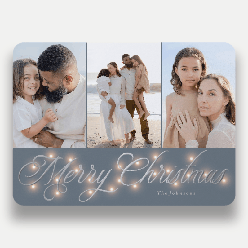 Glowing Flourish Holiday Card